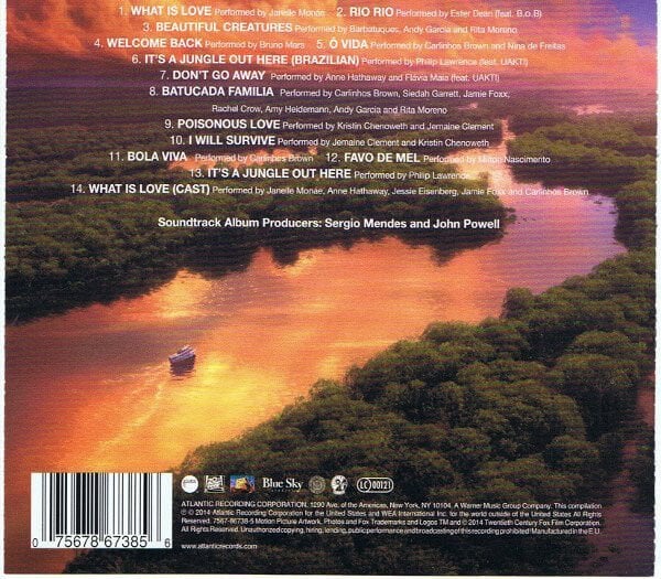 RIO 2 / MUSIC FROM THE MOTION PICTURE (2014) - CD AMBALAJINDA SIFIR