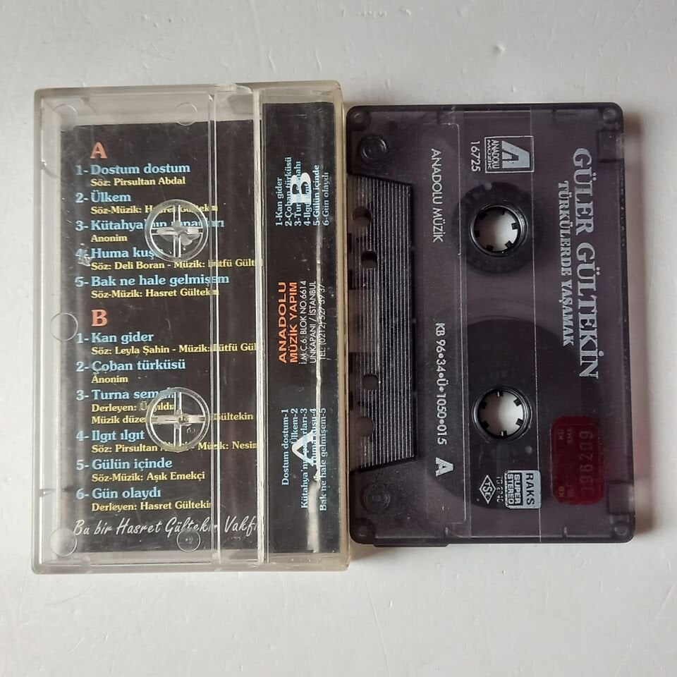 GÜLER GÜLTEKİN - TÜRKÜLERDE YAŞAMAK (1996) - KASET 2.EL