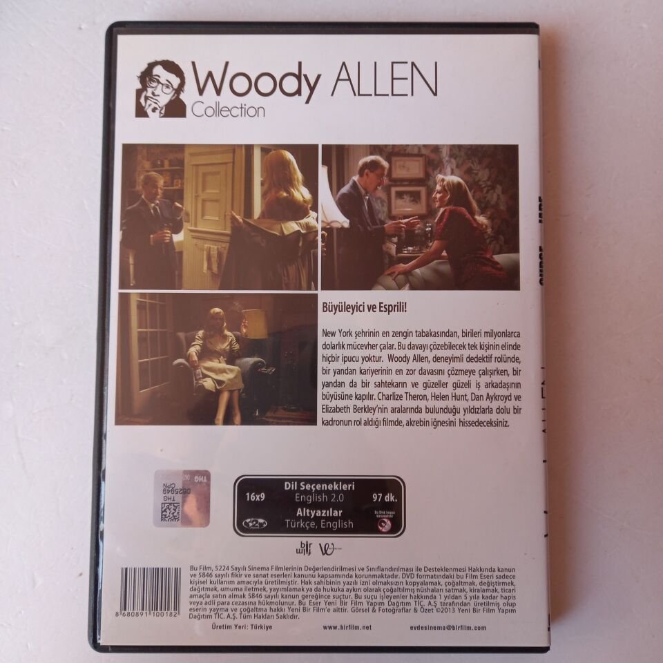 THE CURSE OF THE JADE SCORPION / AKREBİN LANETİ - WOODY ALLEN, CHARLIZE THERON - DVD 2.EL