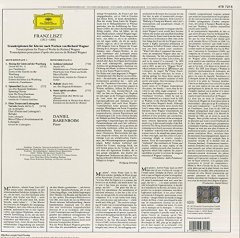 LISZT: WAGNER TRANSCRIPTIONS, DANIEL BARENBOIM (2017) - LP SIFIR PLAK