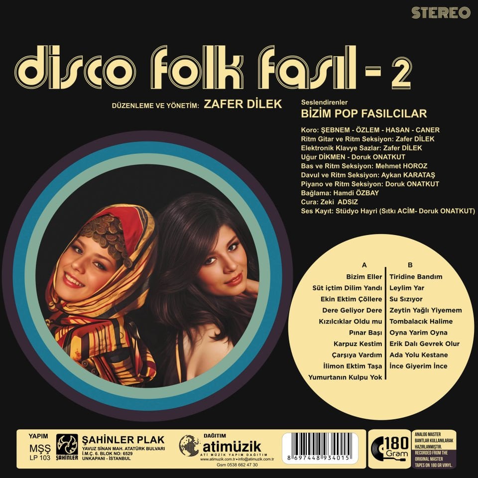 ZAFER DİLEK - DISCO FOLK FASIL 2 (1979) - LP 180GR 2025 EDITION PSYCHEDELIC ANATOLIAN SIFIR PLAK