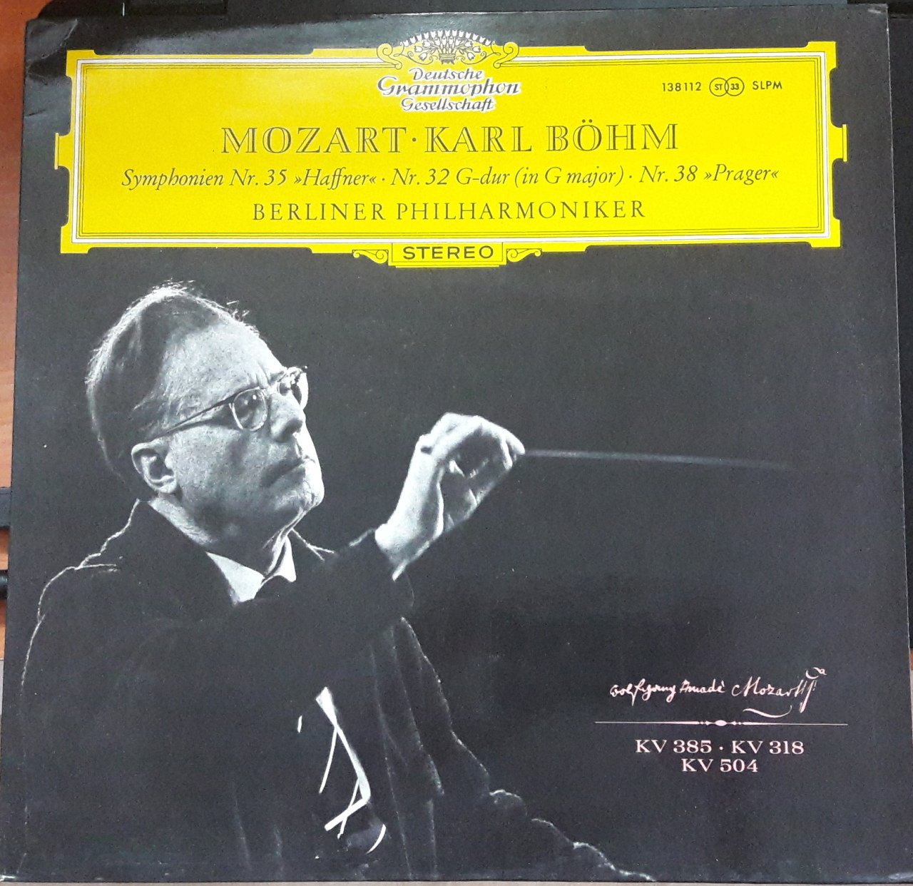 MOZART SYMPHONIES NOS: 35 & 32 BERLINER PHILHARMONIKER KARL BÖHM - LP 2.EL