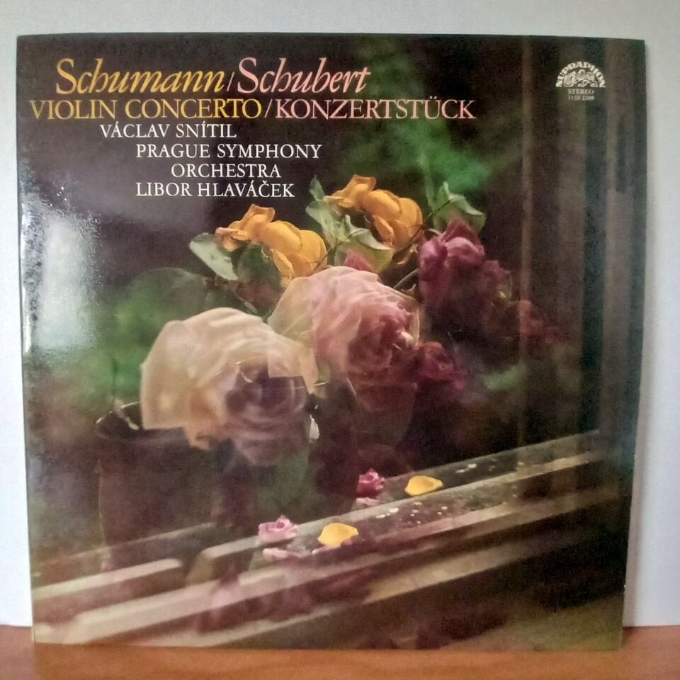 SCHUMANN / SCHUBERT / VIOLIN CONCERTO / KONZERTSTÜCK / PRAGUE SYMPHONY ORCHESTRA, VACLAV SNITIL, LIBOR HLAVACEK (1981) - LP 2.EL PLAK