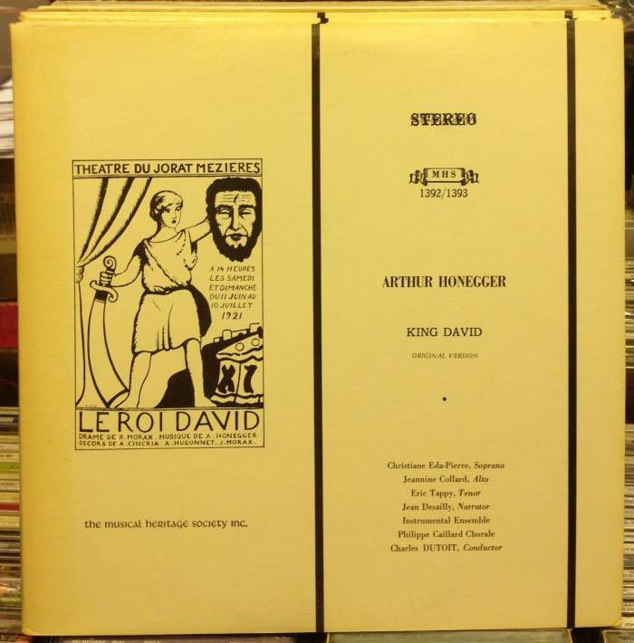 HONEGGER KING DAVID DUTOIT 2LP 2.EL