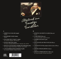 ATATÜRK'ÜN SEVDİĞİ ŞARKILAR - LP 2019 BASIM SIFIR PLAK