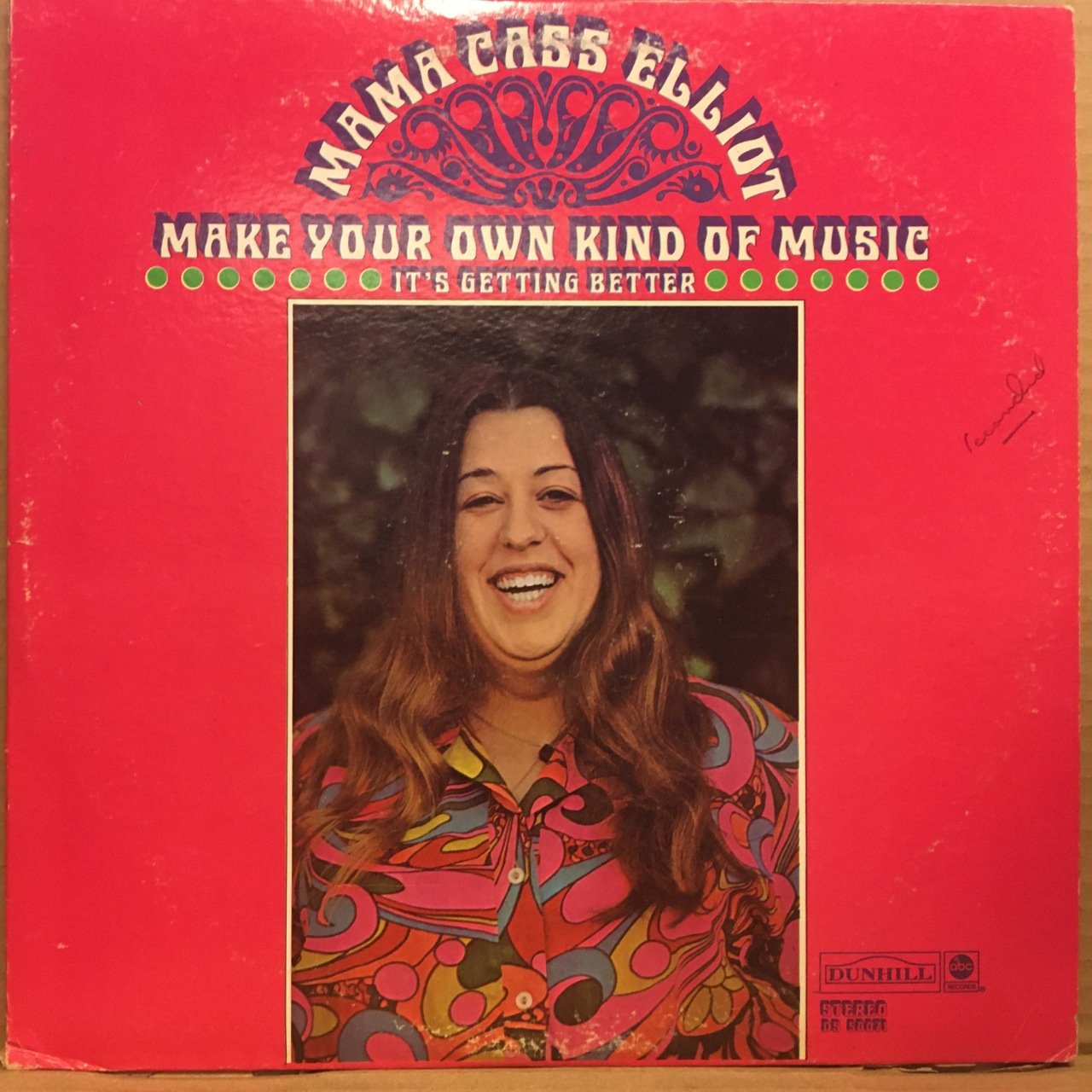 MAMA CASS ELLIOT - MAKE YOUR OWN KIND OF MUSIC 2.EL PLAK