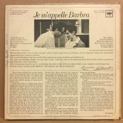 BARBRA STREISAND - JE M'APPELLE BARBRA (1966) - 2.EL PLAK