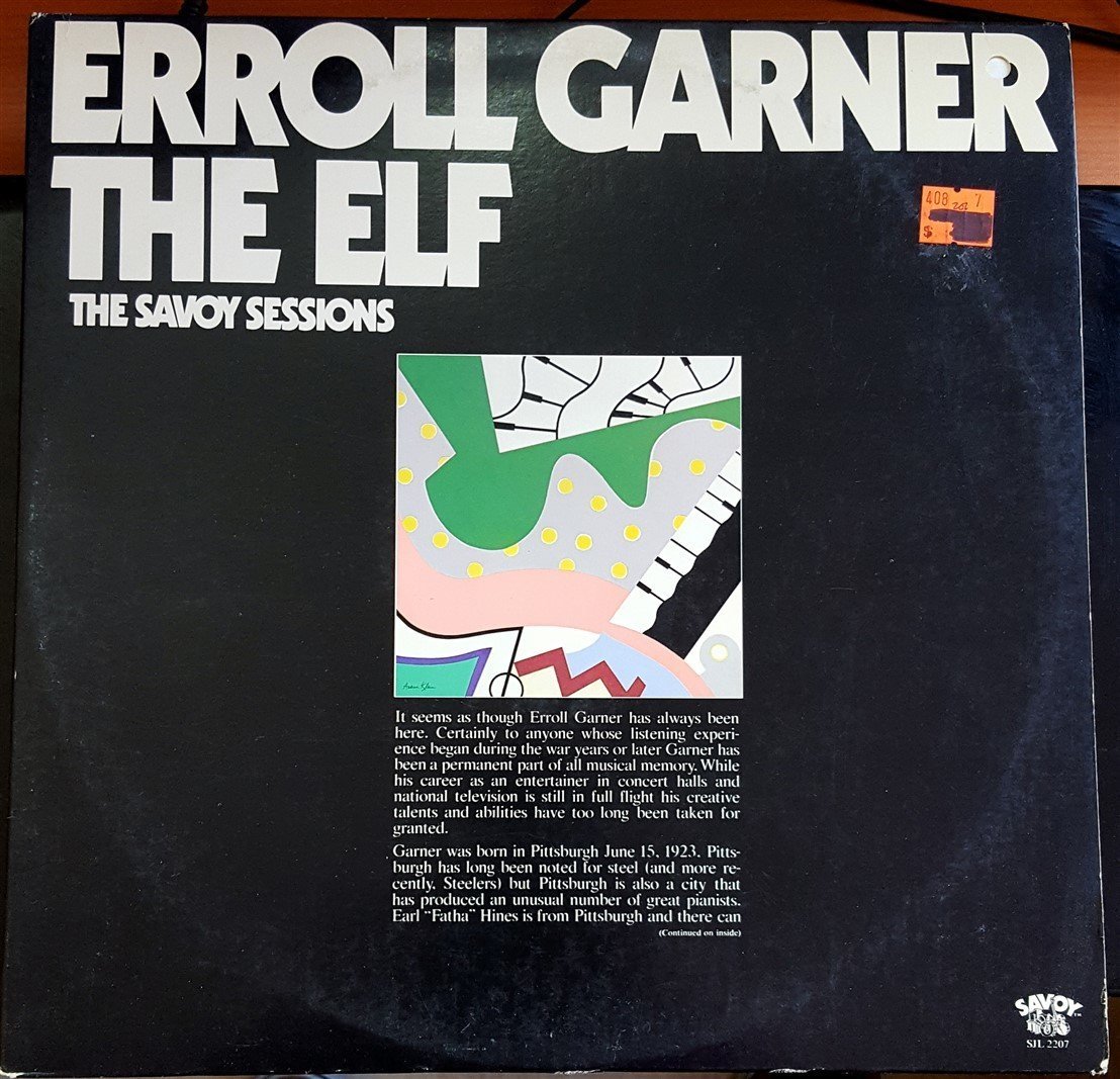 ERROL GARNER / THE ELF - THE SAVOY SESSIONS (1976) 2PLAK 2.EL PROMO COPY