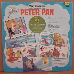 STORY AND SONGS FROM PETER PAN (1969) - WALT DISNEY - LP PLAK 2.EL
