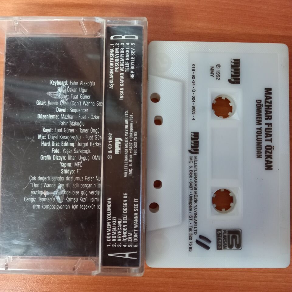 MAZHAR FUAT ÖZKAN - DÖNMEM YOLUMDAN (1992) - KASET 2.EL