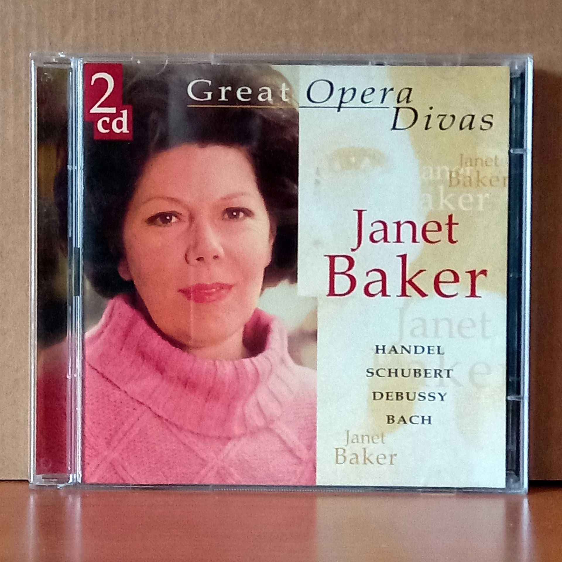JANET BAKER – HANDEL - SCHUBERT - DEBUSSY - BACH / GREAT OPERA DIVAS (1998) - 2CD 2.EL