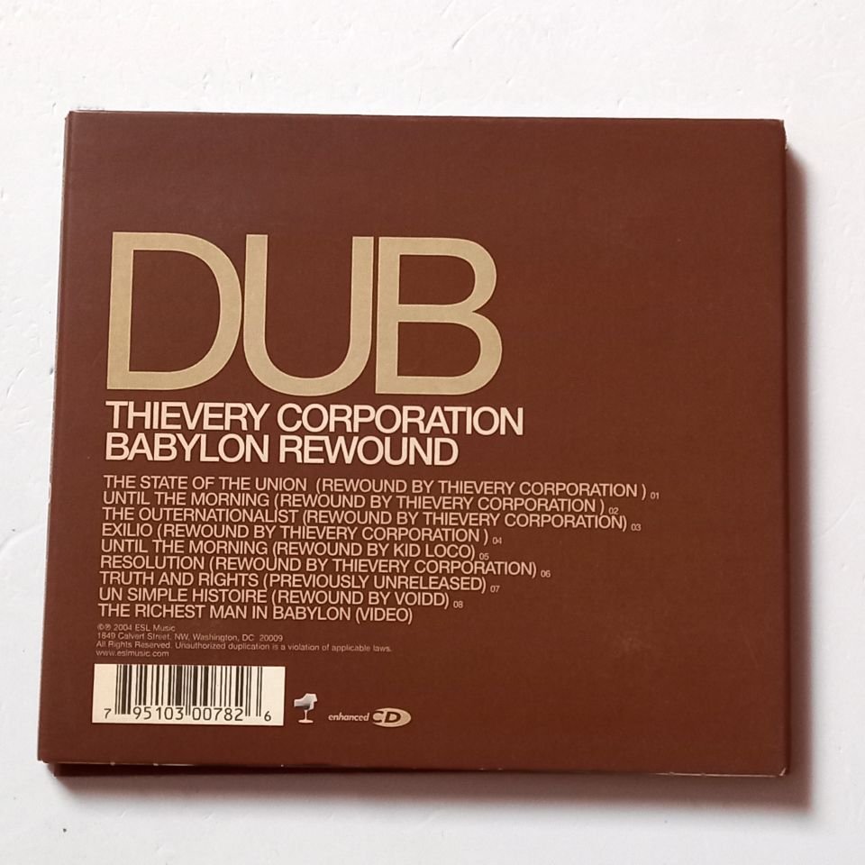 THIEVERY CORPORATION – BABYLON REWOUND (2004) - CD ENHANCED DIGIPAK 2.EL