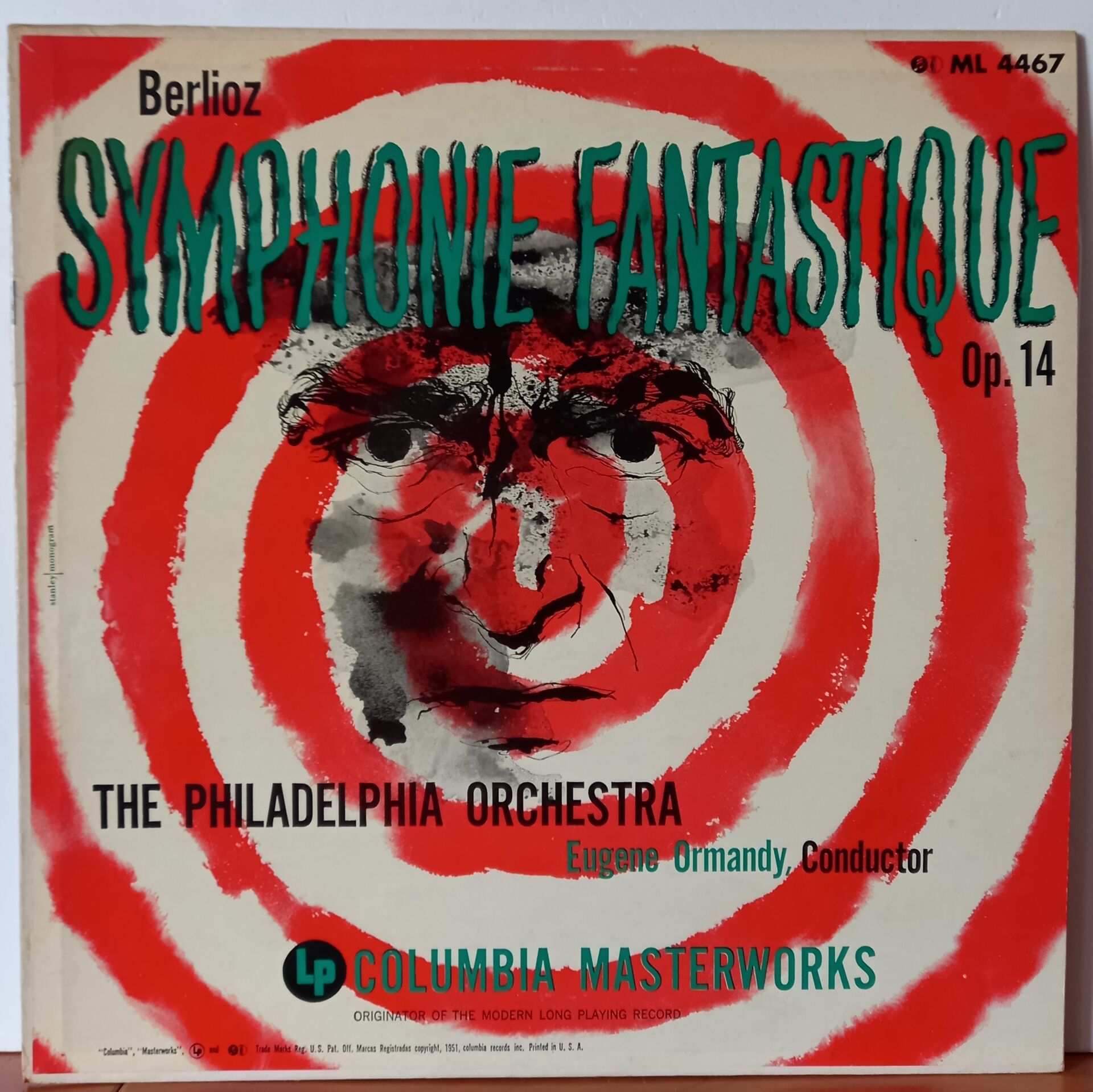 BERLIOZ / THE PHILADELPHIA ORCHESTRA CONDUCTED BY EUGENE ORMAND – SYMPHONIE FANTASTIQUE, OP. 14 (1955) - LP 2.EL PLAK