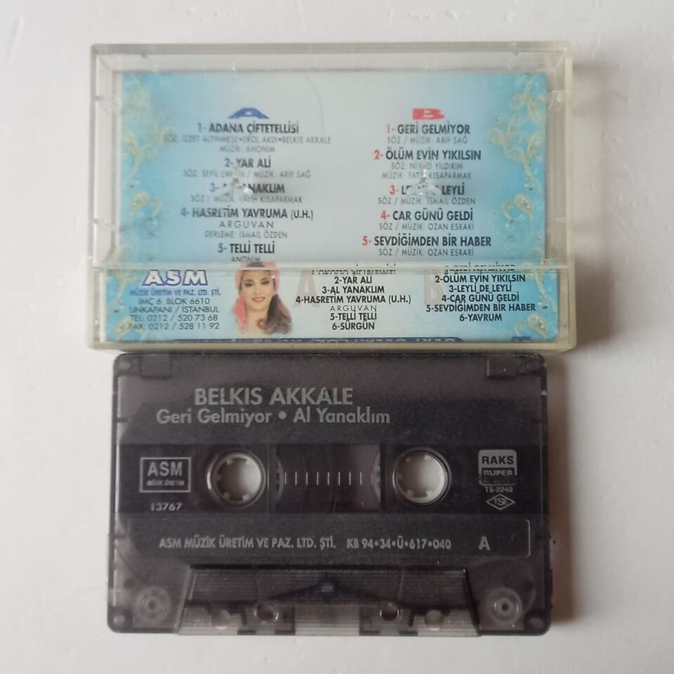 BELKIS AKKALE - GERİ GELMİYOR / AL YANAKLIM (1994) - KASET 2.EL