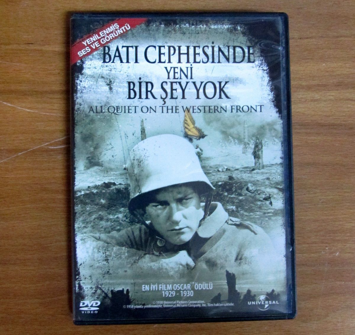 BATI CEPHESİNDE YENİ BİR ŞEY YOK - ALL QUIET ON THE WESTERN FRONT - LEWIS MILESTONE - DVD 2.EL (ERICH MARIA REMARQUE)