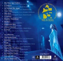 HARIS ALEXIOU - LIVE RECORDS 25.YIL - LP 2019 BASIM SIFIR PLAK