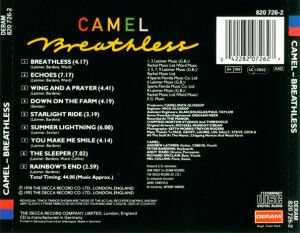 CAMEL – BREATHLESS (1978) CD AMBALAJINDA SIFIR