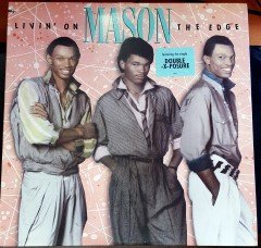MASON - LIVIN' ON THE EDGE (1987) PLAK 2.EL PROMO COPY