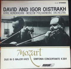 MOZART DUO IN G MAJOR K423 SINFONIA CONCERTANTE DAVID AND IGOR OISTRAKH - LP 2.EL
