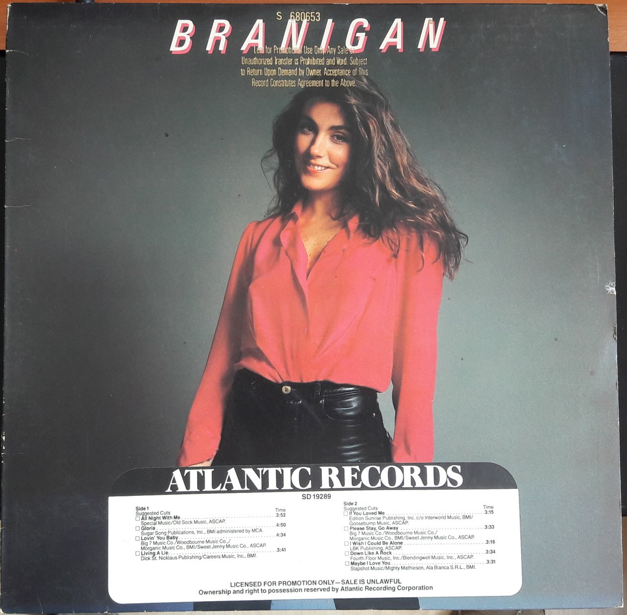 LAURA BRANIGAN - BRANIGAN (1982) - 2.EL PLAK