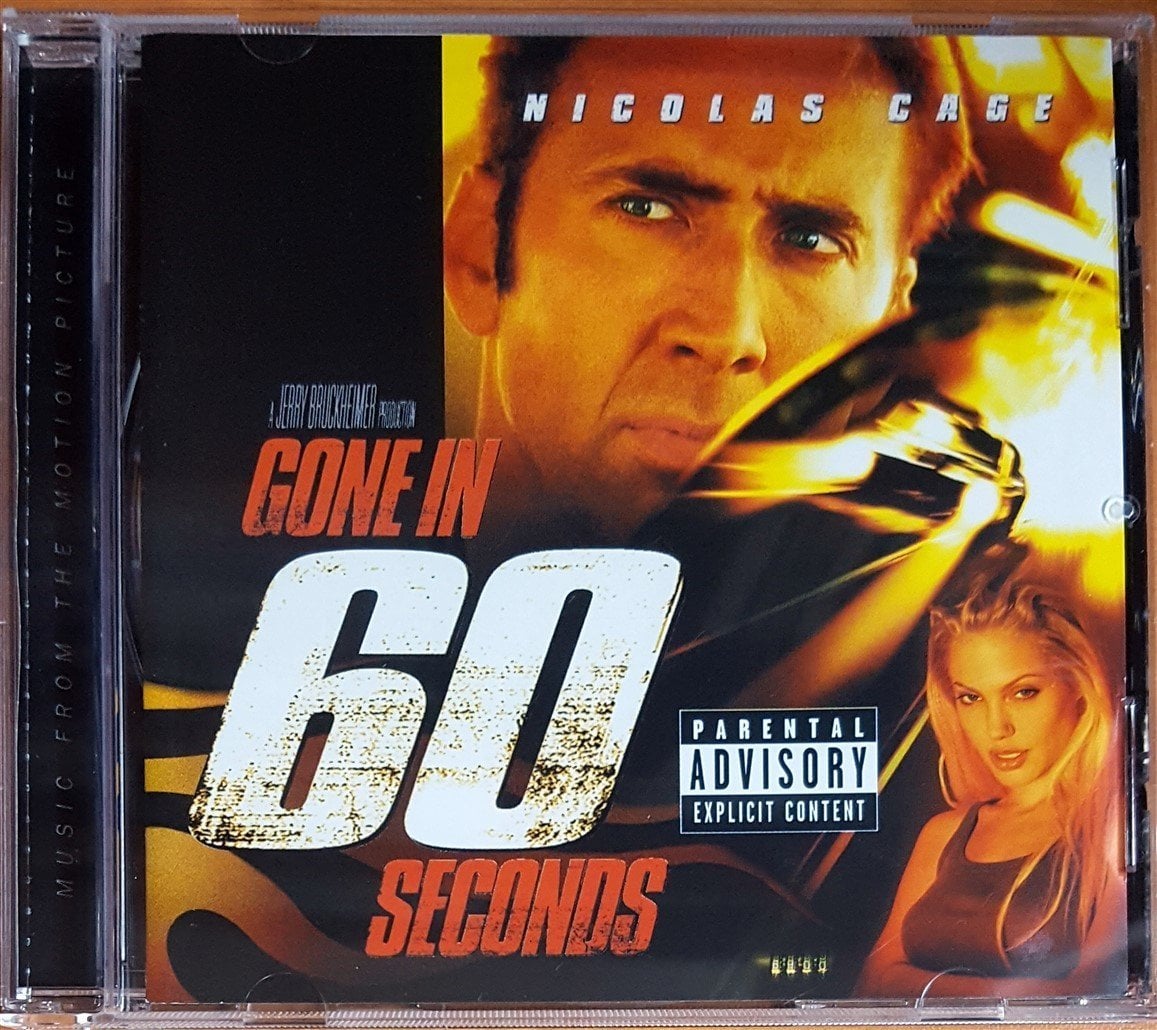 GONE IN 60 SECONDS SOUNDTRACK / THE CULT, GOMEZ, MOBY, ICE CUBE, DMX, GROOVE ARMADA, THE CHEMICAL BROTHERS (2000) ISLAND CD 2.EL