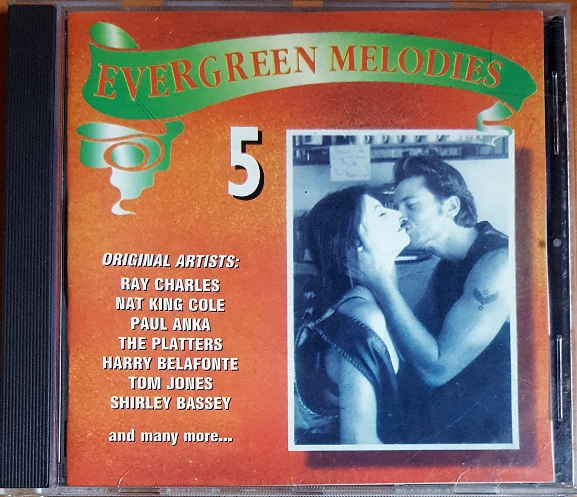 EVERGREEN MELODIES 5 / RAAY CHARLES, NAT KING COLE, PAUL ANKA, THE PLATTERS, TOM JONES (1996) CD 2.EL