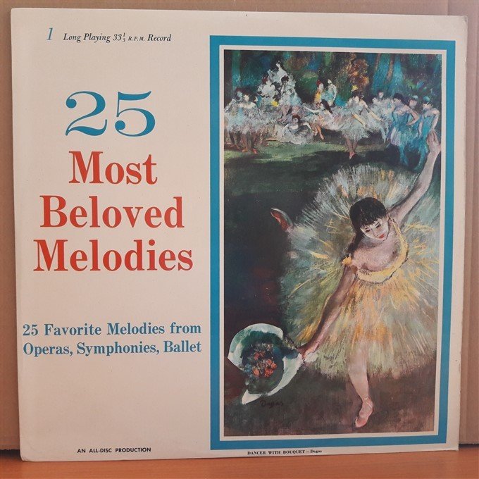 25 MOST BELOVED MELODIES - LP 2.EL PLAK