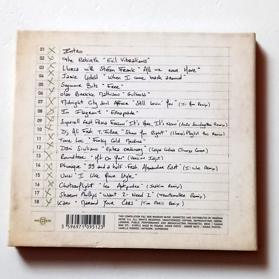 LLORCA – MY PLAYLIST - VARIOUS ARTISTS - LLORCA, JAMIE LIDELL, SEYMOUR BITS...(2005) - CD COMPILATION REMIXED DIGIPAK 2.EL