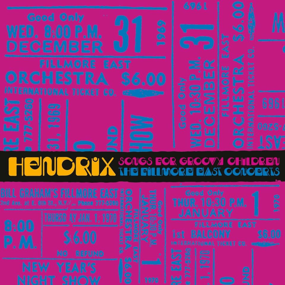 JIMI HENDRIX - SONGS FOR GROOVY CHILDREN / THE FILLMORE EAST CONCERTS '69 '70 RECORDINGS WITH BUDDY MILES & BILLY COX (2024) - LP COLURED SIFIR PLAK
