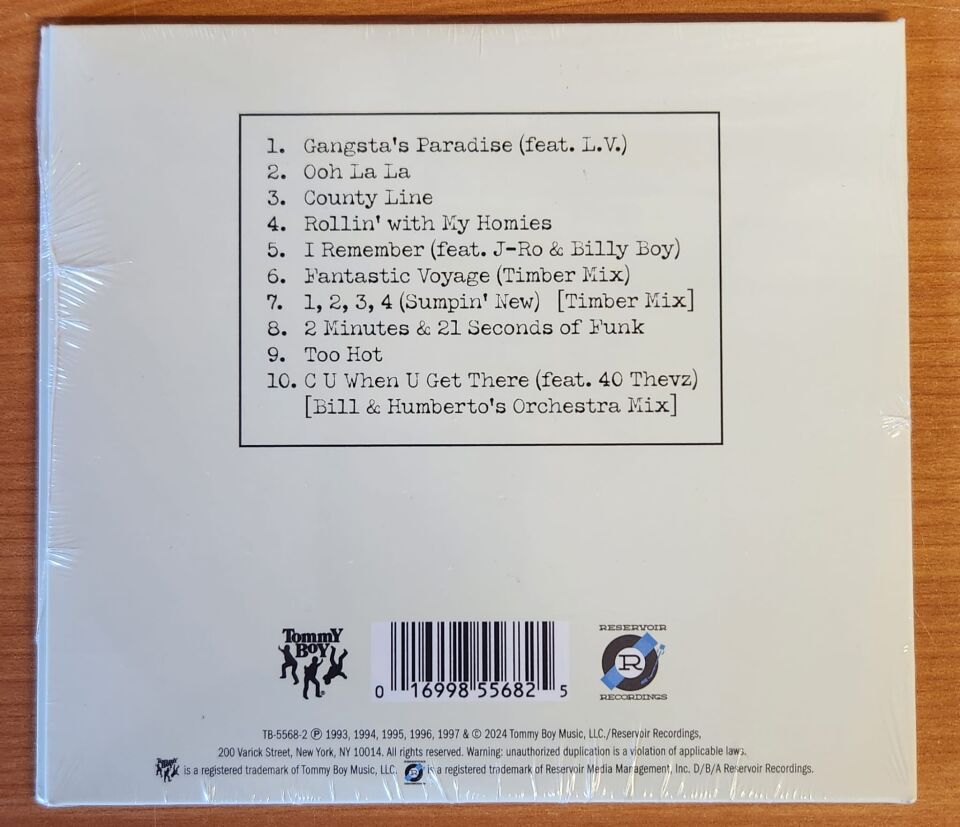 COOLIO – GREATEST HITS (2025) - CD DIGISLEEVE AMBALAJINDA SIFIR