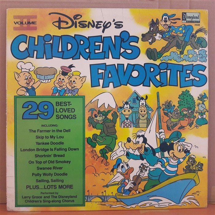 CHILDREN'S FAVORITES 29 BEST LOVED SONGS (1979) - WALT DISNEY - LP PLAK 2.EL