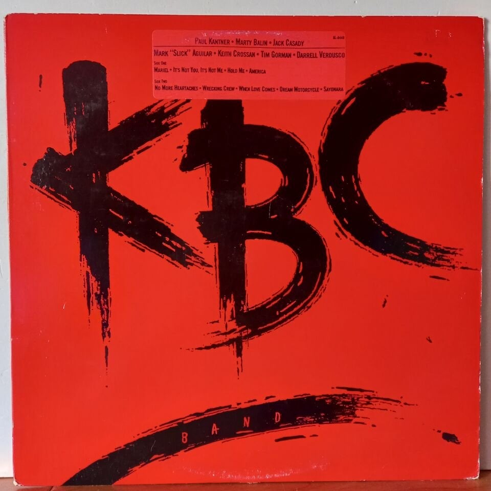 KBC BAND – KBC BAND (1986) MARTY BALIN, PAULKANTNER, JACK CASADY - LP 2.EL PLAK