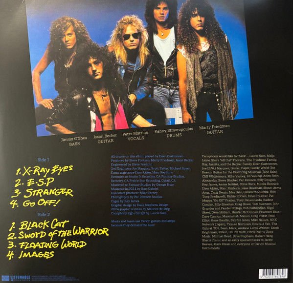 CACOPHONY (MARTY FRIEDMAN / JASON BECKER) - GO OFF! (1988) - LP 2024 LIMITED EDITION SPLATTER BLUE COLORED SIFIR PLAK