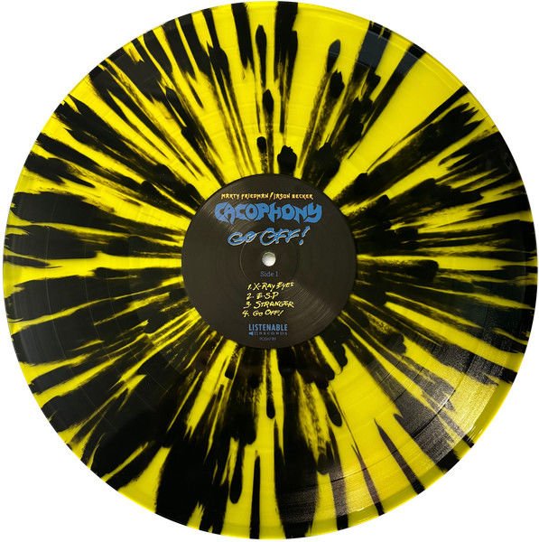 CACOPHONY (MARTY FRIEDMAN / JASON BECKER) - GO OFF! (1988) - LP 2024 LIMITED EDITION SPLATTER BLUE COLORED SIFIR PLAK