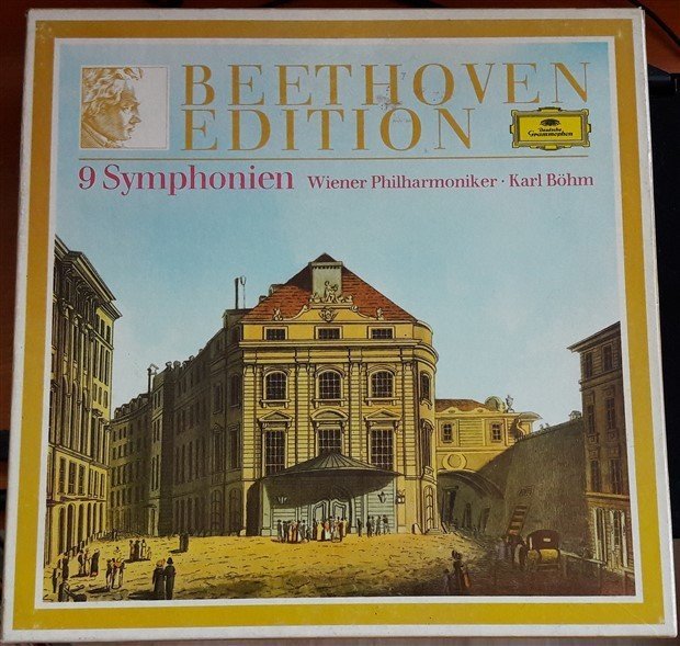 BEETHOVEN EDITION 9 SYMPHONIES WIENER PHILHARMONIKER KARL BÖHM - 8LP 2.EL