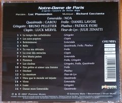 NOTRE-DAME DE PARIS - MUSICAL CAST RECORDING / LUC PLAMONDON, RICHARD COCCIANTE (1997) - CD 2.EL