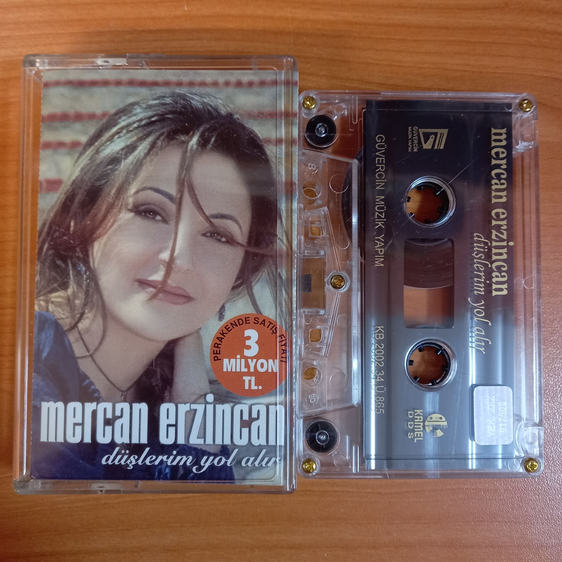 MERCAN ERZİNCAN - DÜŞLERİM YOL ALIR (2002) - KASET 2.EL