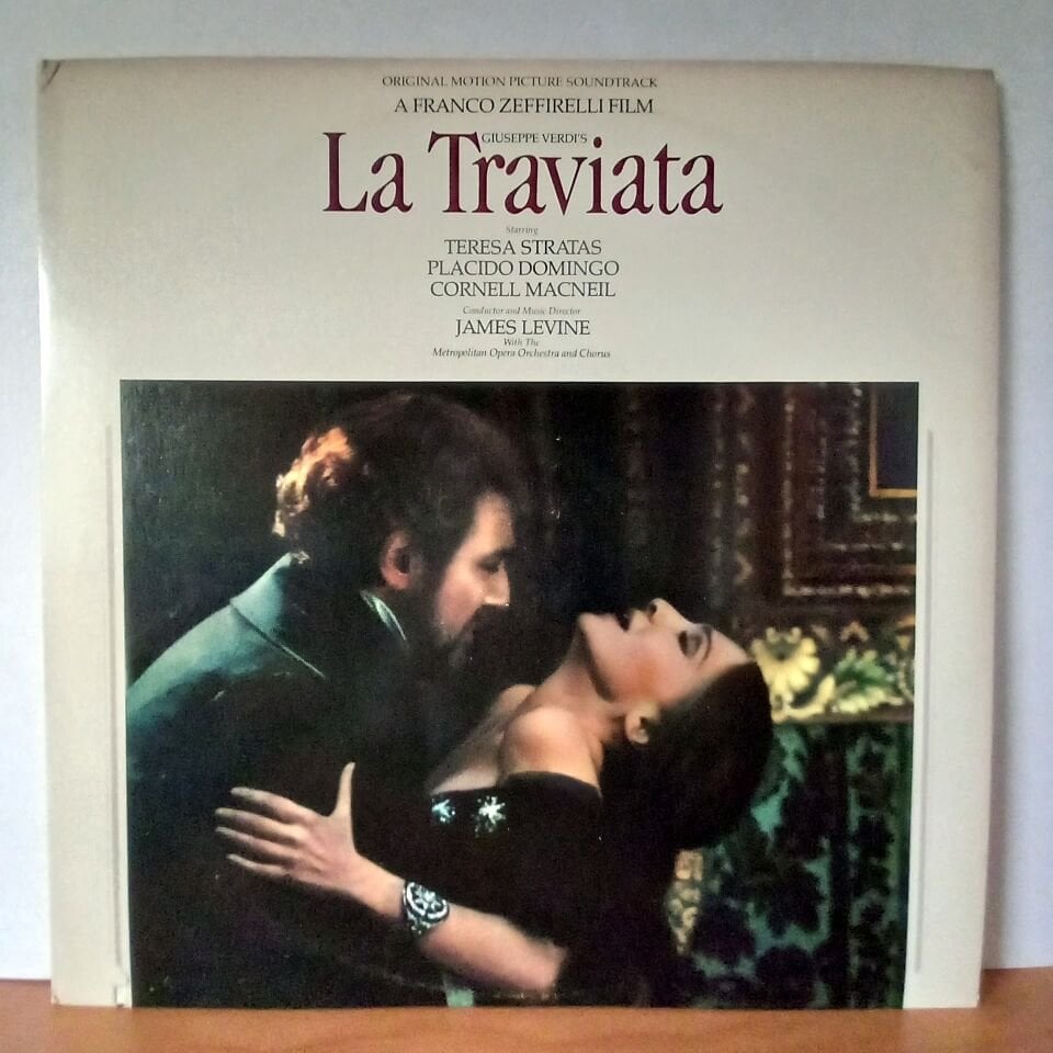 GIUSEPPE VERDI:  LA TRAVIATA / JAMES LEVINE, THE METROPOLITAN OPERA ORCHESTRA AND METROPOLITAN OPERA CHORUS (1983) - 2LP 2.EL PLAK