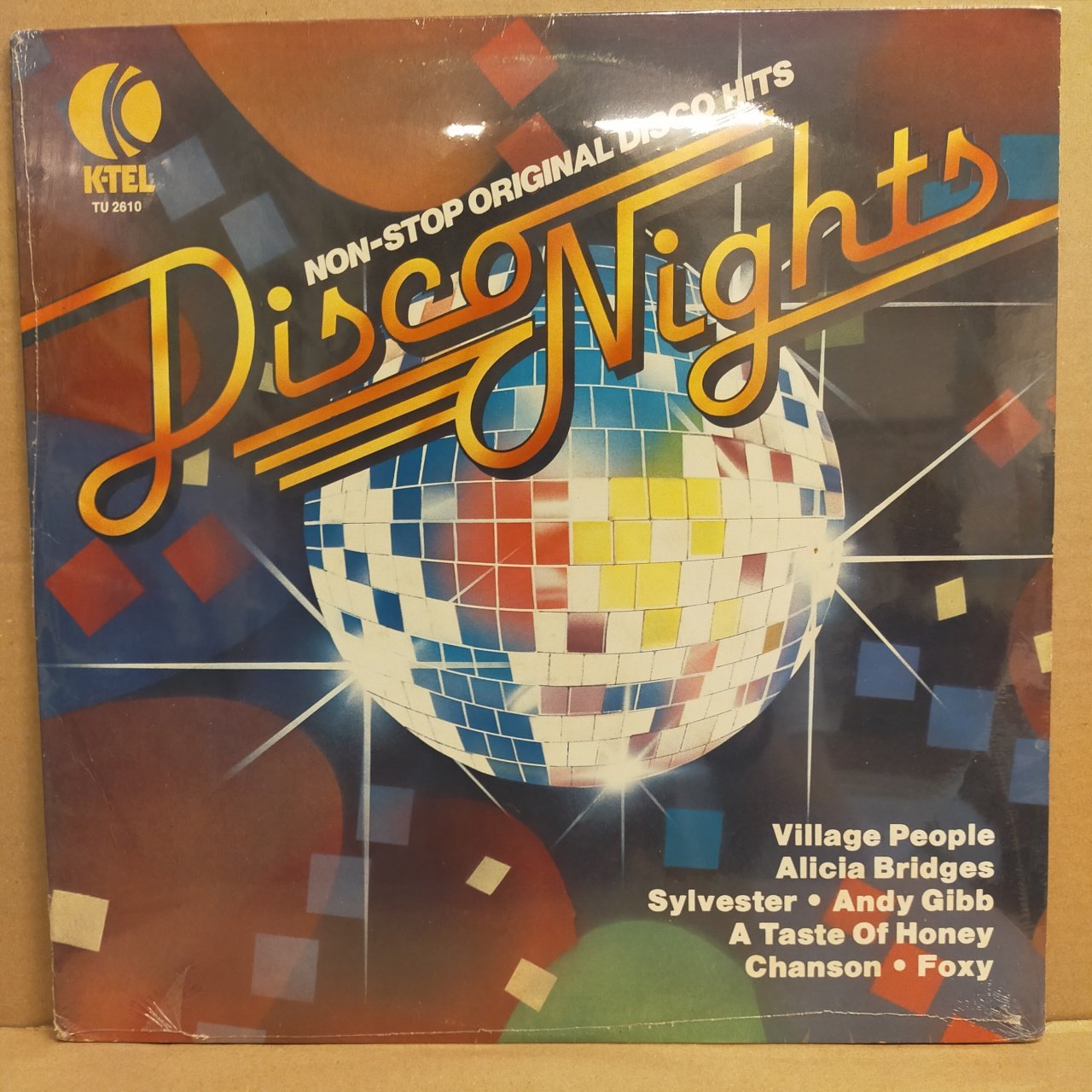 DISCO NIGHTS - V/A VILLAGE PEOPLE SYLVESTER ANDY GIBB FOXY RICK JAMES (1979) - LP DÖNEM BASKI SIFIR PLAK