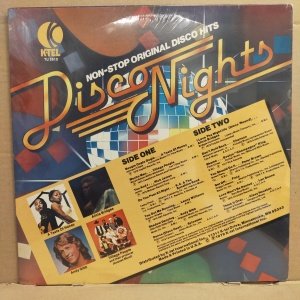 DISCO NIGHTS - V/A VILLAGE PEOPLE SYLVESTER ANDY GIBB FOXY RICK JAMES (1979) - LP DÖNEM BASKI SIFIR PLAK