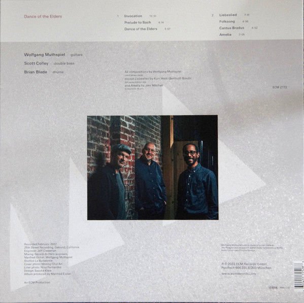 WOLFGANG MUTHSPIEL - DANCE OF THE ELDERS (2023) SCOTT COLLEY BRIAN BLADE - LP ECM RECORDS SIFIR PLAK