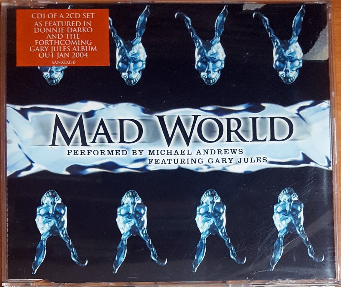 MICHAEL ANDREWS FEAT. GARY JULES - MAD WORLD / DONNIE DARKO SOUNDTRACK (2003) SANCTUARY RECORDS SINGLE CD 2.EL