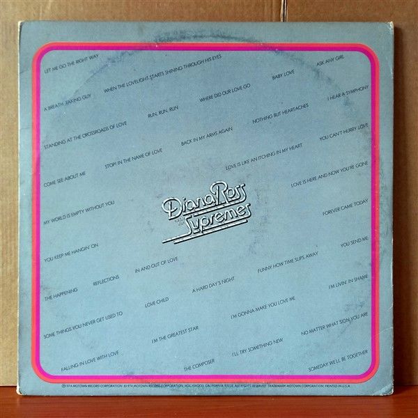 DIANA ROSS AND THE SUPREMES – ANTHOLOGY (1974) - 3LP 2.EL PLAK