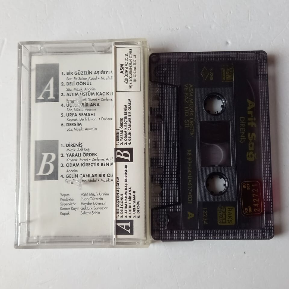 ARİF SAĞ - DİRENİŞ (1993) - KASET 2.EL