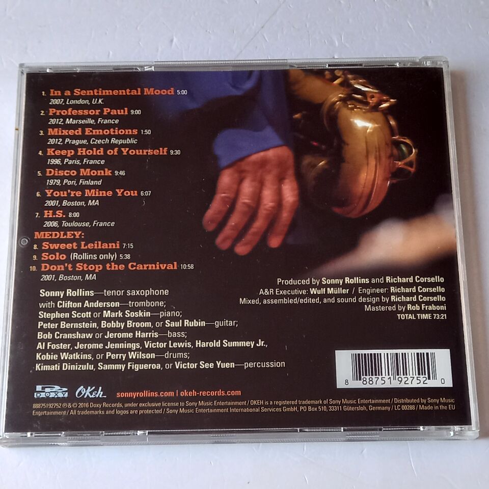 SONNY ROLLINS – HOLDING THE STAGE / ROAD SHOWS VOL. 4 (2016) - CD 2.EL