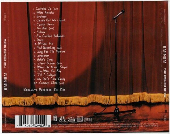 EMINEM – THE EMINEM SHOW (2002) - CD JEWEL CASE AMBALAJINDA SIFIR