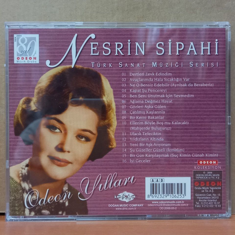NESRİN SİPAHİ – ODEON YILLARI (2006) - CD SIFIR