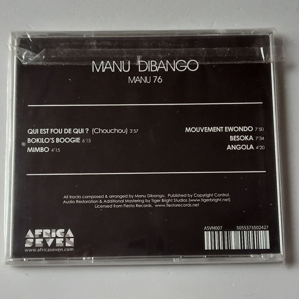 MANU DIBANGO – MANU 76 (1976) - CD 2015 REISSUE AMBALAJINDA SIFIR