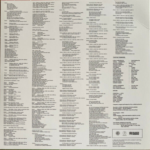 FELA KUTI & EGYPY 80 - OVERTAKE DON OVERTAKE OVERTAKE (1989) - LP 2021 EDITION AFROBEAT FUNK JAZZ AMBALAJI AÇIK SIFIR PLAK