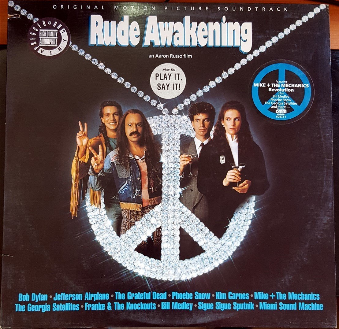 RUDE AWAKENING - SOUNDTRACK BOB DYLAN JEFFERSON AIRPLANE THE GRATEFUL DEAD (1989) PLAK 2.EL PROMO COPY